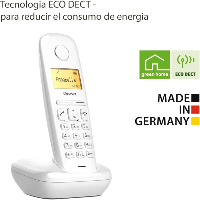 Gigaset A170 White - DECT Cordless Phone