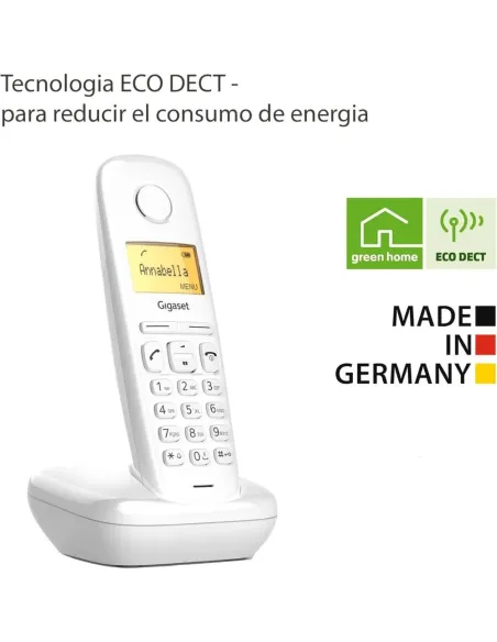 Gigaset A170 Blanco - Teléfono Inalámbrico DECT