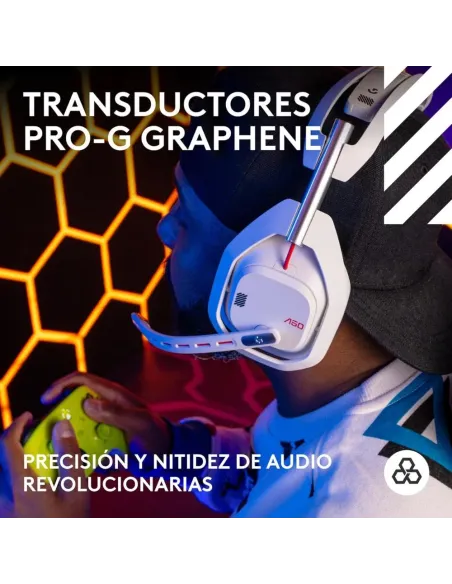 Logitech Astro A50 Lightspeed Blanco - Auriculares Gaming