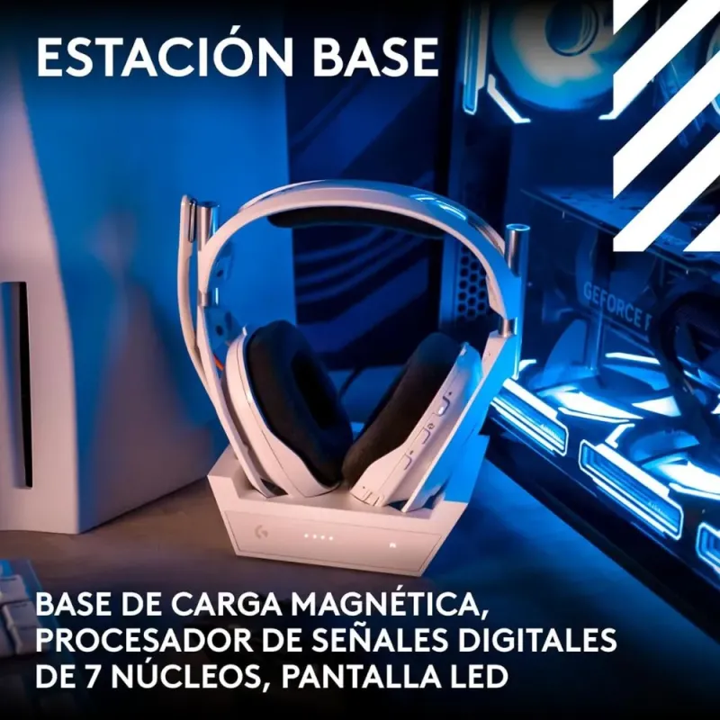 Logitech Astro A50 Lightspeed Blanco - Auriculares Gaming