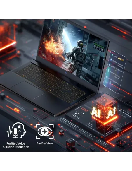 Acer Nitro V 15 ANV15-52 Ordenador Portátil Gaming 15.6'' i7-13620H 16GB/1TB SSD RTX 5060 Negro