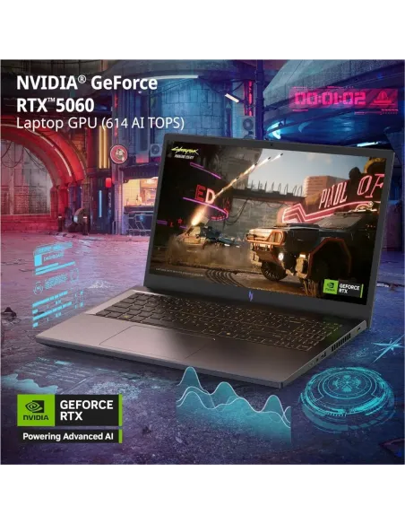 Acer Nitro V 15 ANV15-52 Ordenador Portátil Gaming 15.6'' i7-13620H 16GB/1TB SSD RTX 5060 Negro