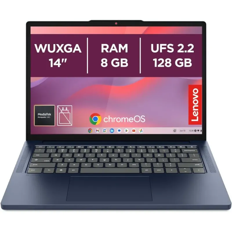Lenovo Chromebook Gen 11 Ordenador Portátil 14'' WUXGA MediaTek Kompanio 540 8GB/128GB ChromeOS Azul