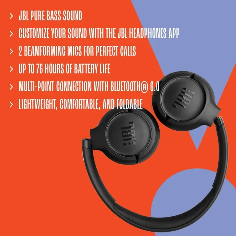 JBL Tune 520BT Purple: Headphones with 57h battery life | Buy