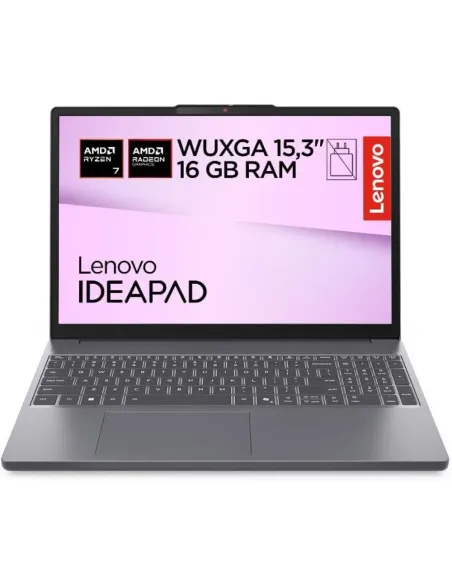 Lenovo IdeaPad Slim 3 Gen 10 Ordenador Portátil 15,3'' WUXGA Ryzen 7 16GB/1TB SSD Win11 Gris
