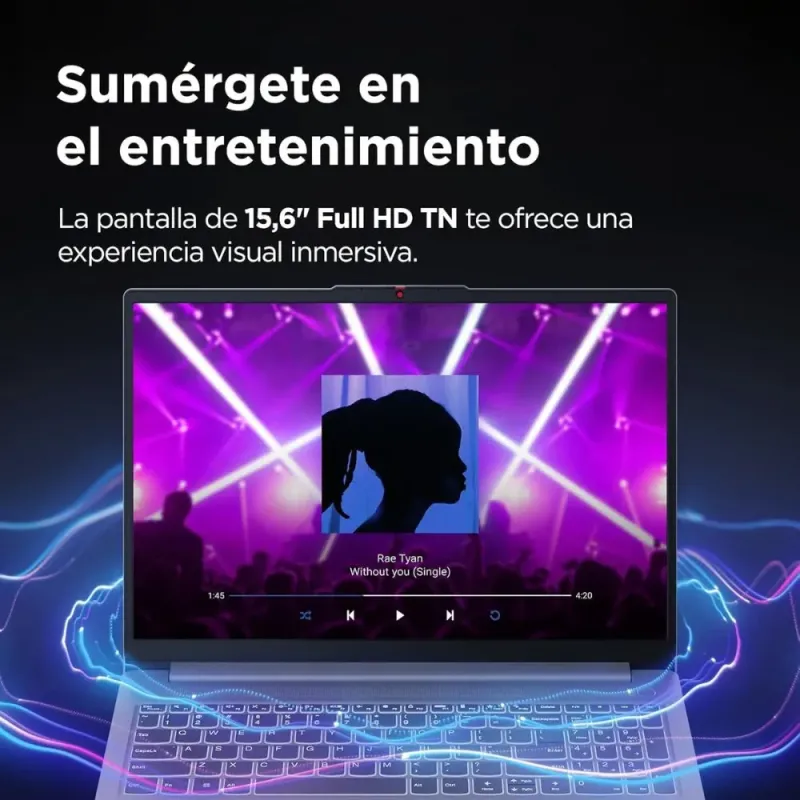 Lenovo IdeaPad Slim 3 Gen 8 Ordenador Portátil 15,6'' FHD Ryzen 5 16GB/512GB SSD Sin SO Gris