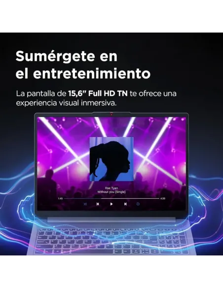 Lenovo IdeaPad Slim 3 Gen 8 Ordenador Portátil 15,6'' FHD Ryzen 5 16GB/512GB SSD Sin SO Gris
