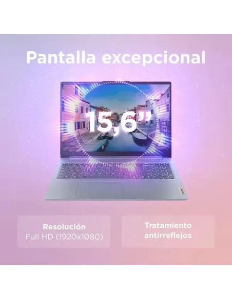 Lenovo IdeaPad Slim 3 Gen 8 Ordenador Portátil 15,6'' FHD Ryzen 5 16GB/512GB SSD Sin SO Gris