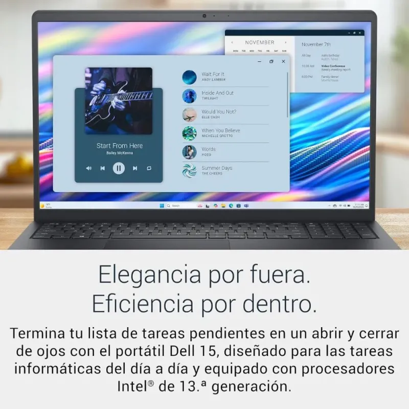 Dell 15 DC15250 Ordenador Portátil 15,6'' FHD 120Hz i7-1355U 16GB/512GB SSD Win11 Negro