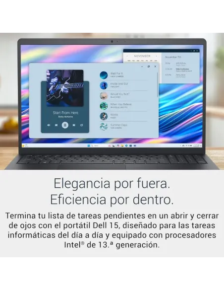 Dell 15 DC15250 Ordenador Portátil 15,6'' FHD 120Hz i7-1355U 16GB/512GB SSD Win11 Negro