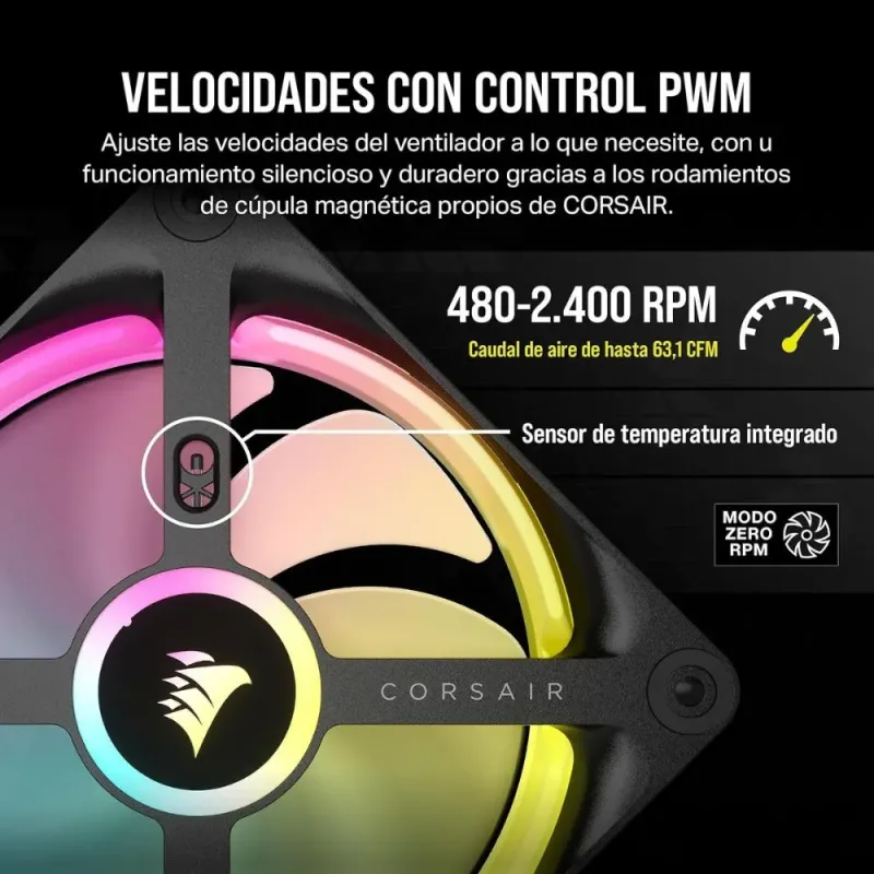 Corsair iCUE Link QX120 RGB 120mm - Magnetic Fan
