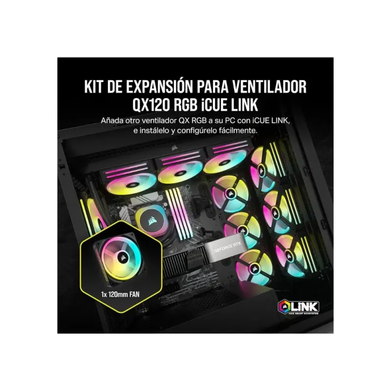Corsair iCUE Link QX120 RGB 120mm - Magnetic Fan