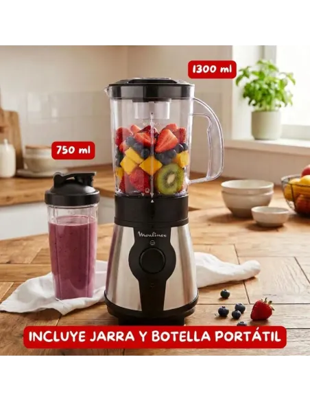 Moulinex Blend & Go 300W - Portable Blender with Bottle