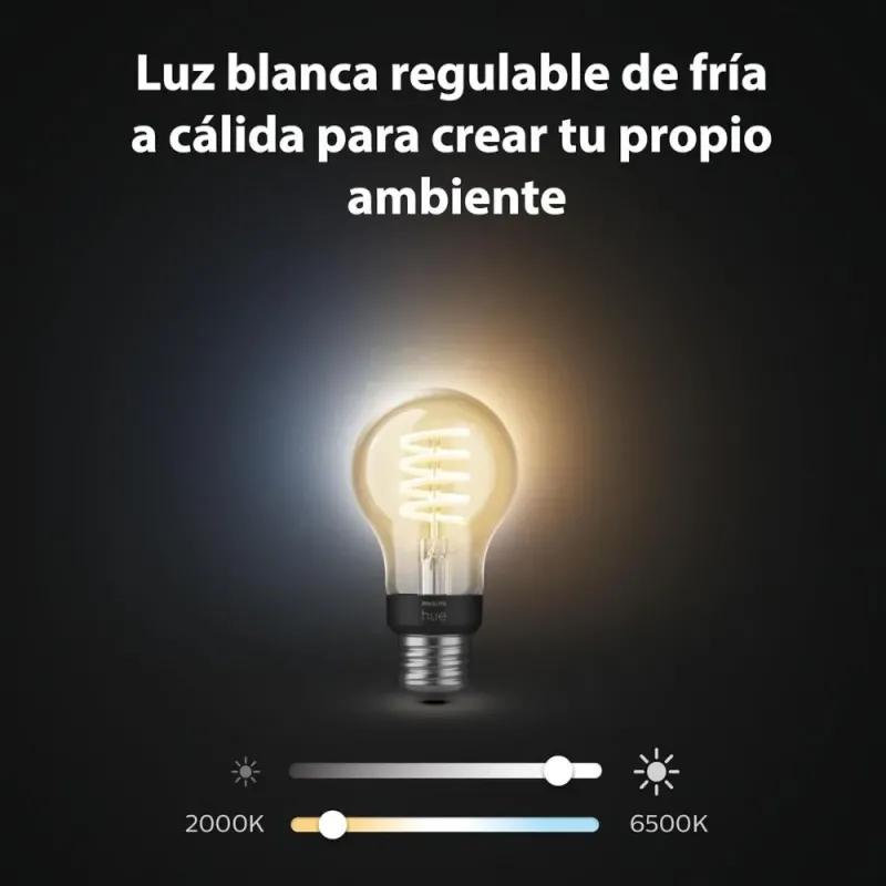 Philips Hue Bombilla LED Inteligente Filamento