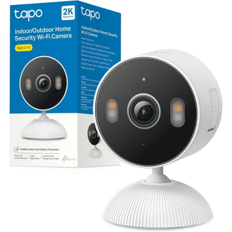 Tapo 113 Smart Camera 2K 3MP - Subscription-Free Surveillance