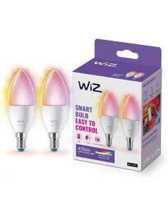 WiZ pack de 2 - Bombilla LED Inteligente Wi-Fi, Vela