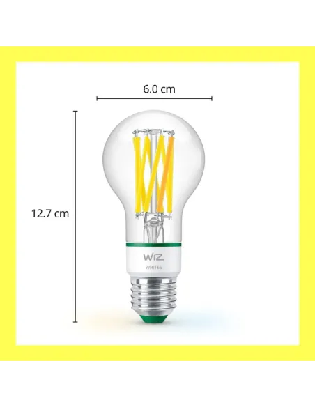 WiZ - Bombilla LED inteligente, E27, clase A