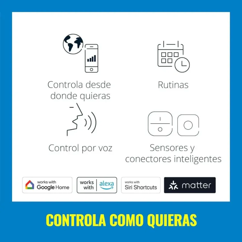 WiZ - Bombilla LED inteligente, E27, clase A