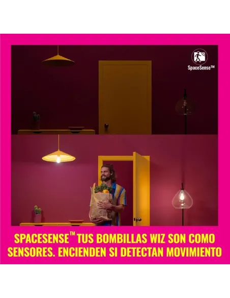 WiZ - Bombilla LED inteligente, E27, clase A