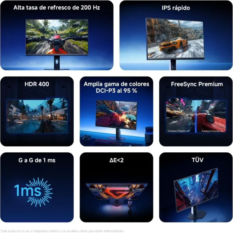 Xiaomi G24i 2026 Monitor Gaming 23,8'' FHD 200Hz FreeSync Premium HDR400