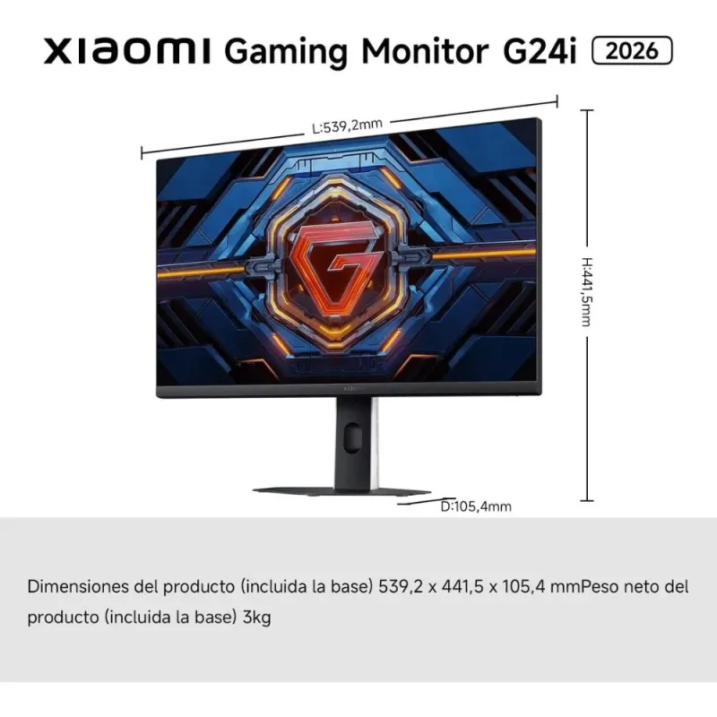 Xiaomi G24i 2026 Monitor Gaming 23,8'' FHD 200Hz FreeSync Premium HDR400