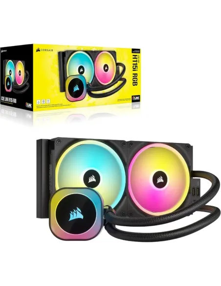 Corsair iCUE LINK H115i RGB Refrigeración Líquida CPU AIO 280mm 2x QX140 RGB Intel/AMD Negro