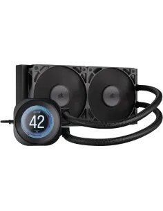Corsair Nautilus 240 RS LCD Refrigeración Líquida CPU AIO 240mm LCD IPS 2,1'' 2x RS120 Intel/AMD Negro