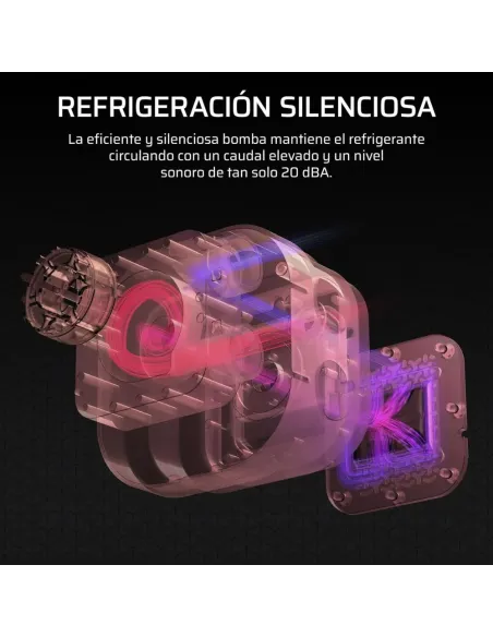 Corsair Nautilus 240 RS LCD Refrigeración Líquida CPU AIO 240mm LCD IPS 2,1'' 2x RS120 Intel/AMD Negro