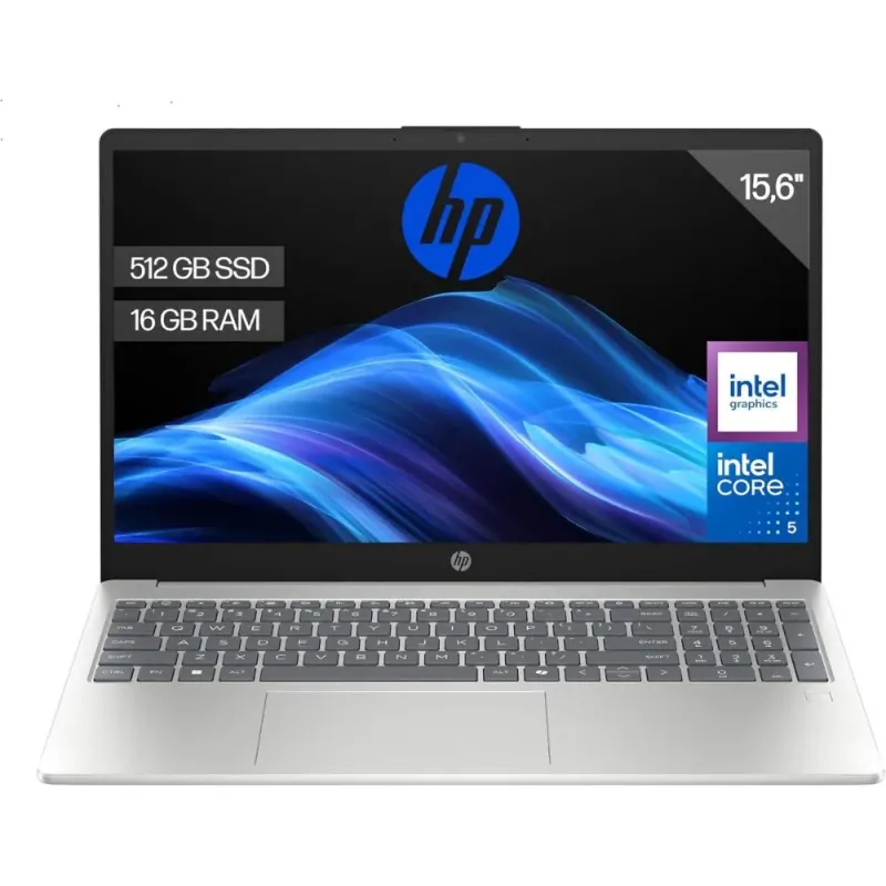 HP 15-fd0402ns Ordenador Portátil 15,6'' FHD Intel Core 5 120U 16GB/1TB SSD Win11 Azul
