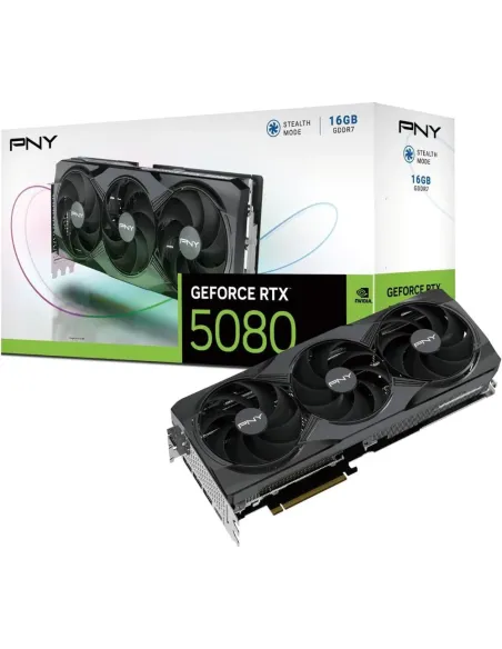 PNY Tarjeta gráfica GEFORCE RTX™ 5080 16GB Triple Ventilador DLSS
