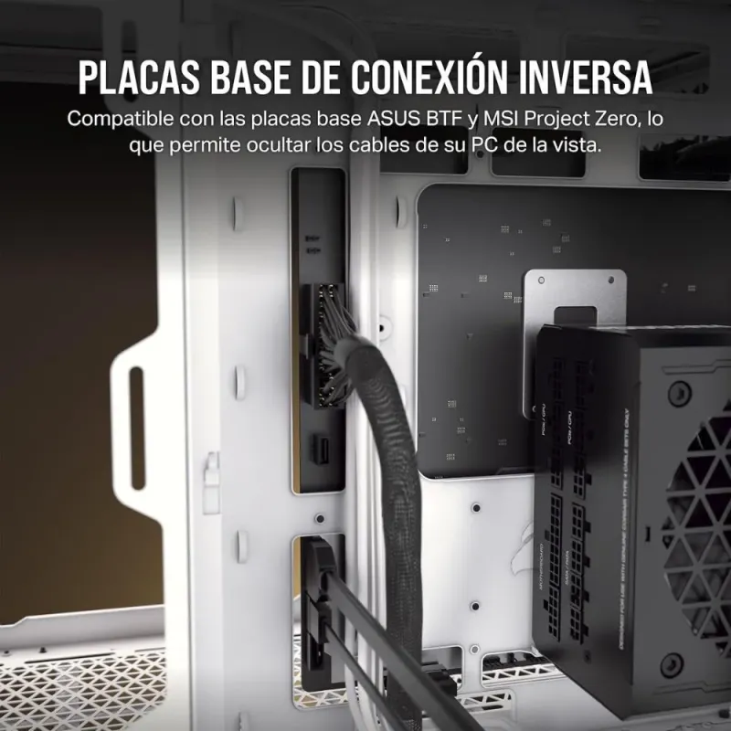 Corsair 6500D AirFlow Semitorre ATX Cristal Templado USB-C Blanca