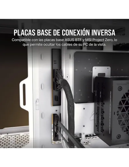 Corsair 6500D AirFlow Semitorre ATX Cristal Templado USB-C Blanca