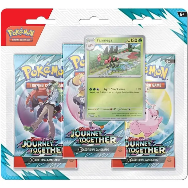 Pokemon TCG: Journey Together 3 Pack Blister (EN)