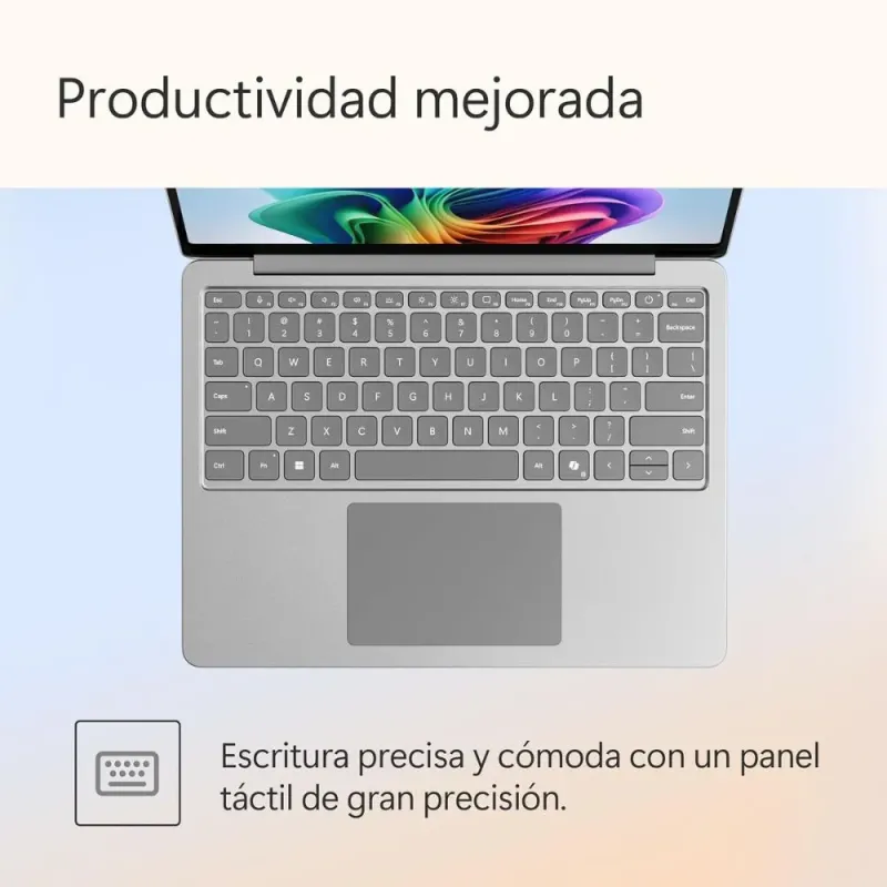 Microsoft Surface Laptop Copilot+ PC 13'' Snapdragon X Plus 16GB/512GB SSD Táctil Platino