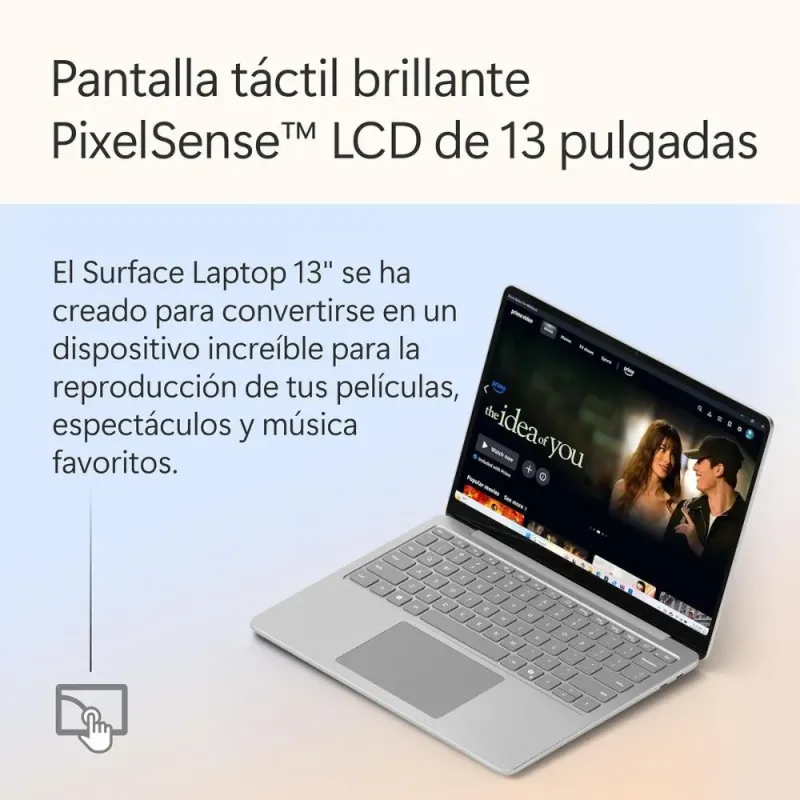 Microsoft Surface Laptop Copilot+ PC 13'' Snapdragon X Plus 16GB/512GB SSD Táctil Platino