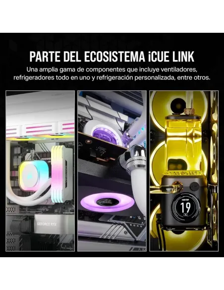 Corsair iCUE Link QX140 RGB RGB de Cúpula Magnética de 140mm Ventiladorcon 26
