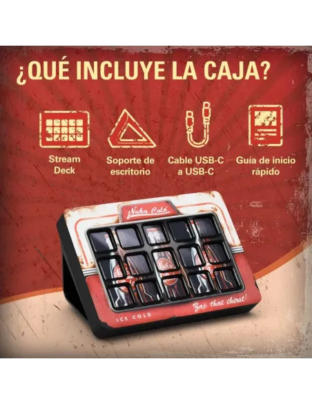 Elgato Stream Deck Nuka-Cola Fallout Special Edition Teclado LCD Streaming Control Estudio