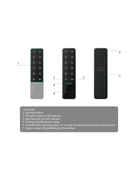 Ajax Keypad outdoor negro