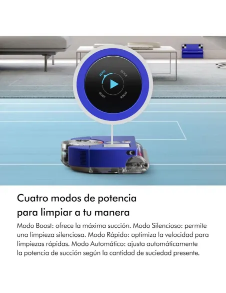 Dyson 360 Vis Nav Robot: Potencia 375W, Visión 360°, Succión 6x Superi