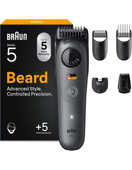 Braun Recortadora BT5525 - Máquina Barba 120 min Recargable