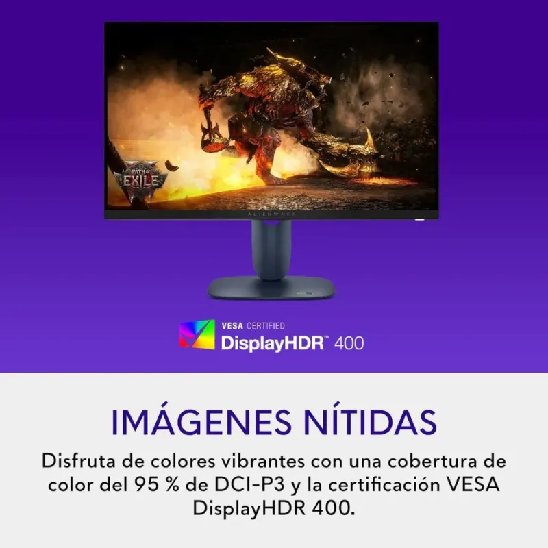 Dell Alienware AW2725DM 27″ QHD 180Hz Fast IPS NVIDIA G-SYNC FreeSync HDR400 USB HDMI 2.1 Gaming-Monitor