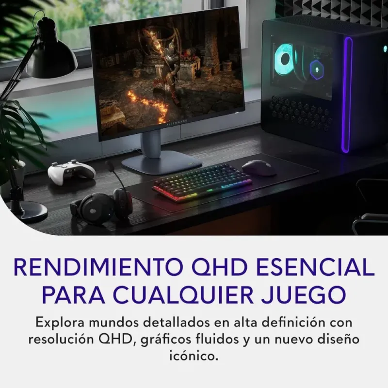 Dell Alienware AW2725DM 27″ QHD 180Hz Fast IPS NVIDIA G-SYNC FreeSync HDR400 USB HDMI 2.1 Gaming-Monitor