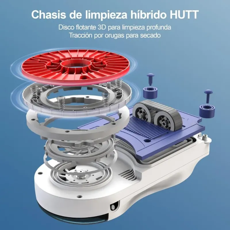 Hutt 10 Robot limpiacristales híbrido 6500 Pa | Limpieza sin marcas