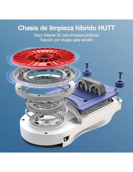 Hutt 10 Robot limpiacristales híbrido 6500 Pa | Limpieza sin marcas