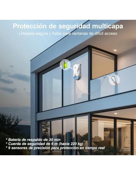Hutt 10 Robot limpiacristales híbrido 6500 Pa | Limpieza sin marcas