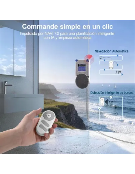 Hutt 10 Robot limpiacristales híbrido 6500 Pa | Limpieza sin marcas