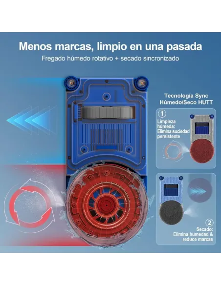 Hutt 10 Robot limpiacristales híbrido 6500 Pa | Limpieza sin marcas