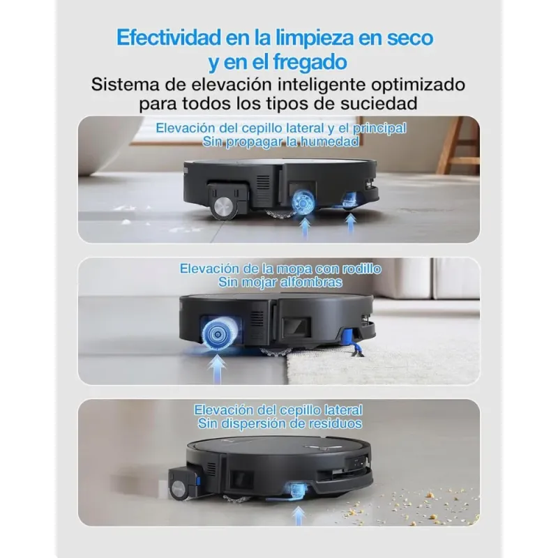 ECOVACS DEEBOT T80S: Robot Aspirador 24800Pa y Fregador