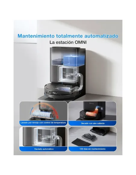 ECOVACS DEEBOT T80S: Robot Aspirador 24800Pa y Fregador