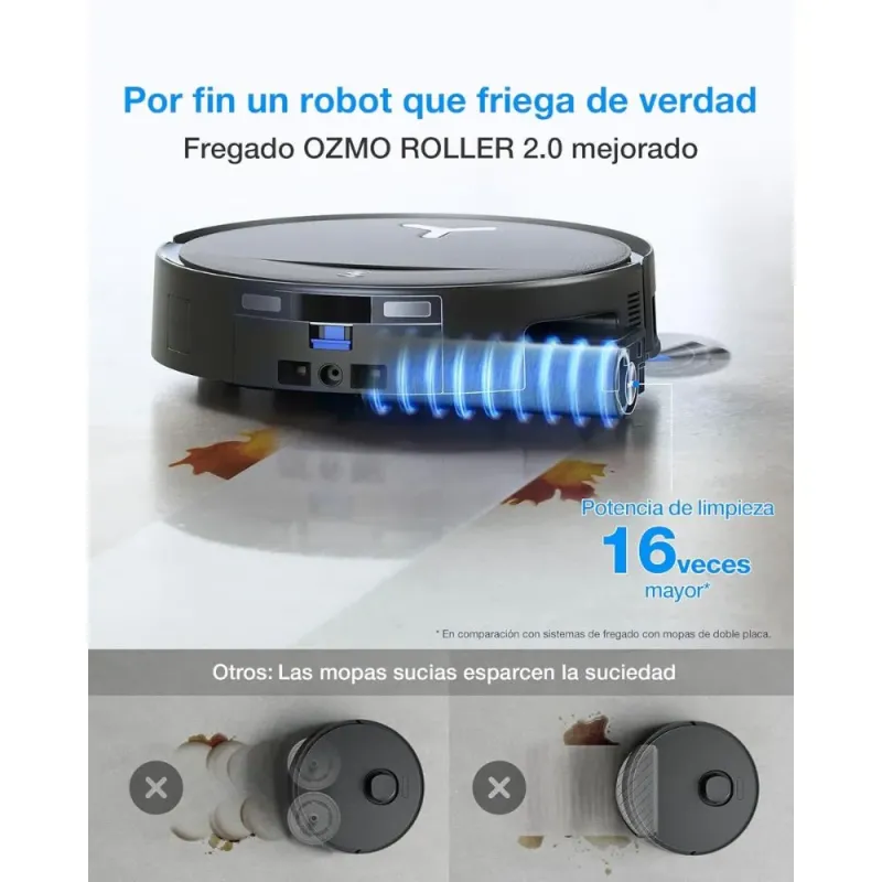 ECOVACS DEEBOT T80S: Robot Aspirador 24800Pa y Fregador